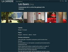 Tablet Screenshot of lesduves.be